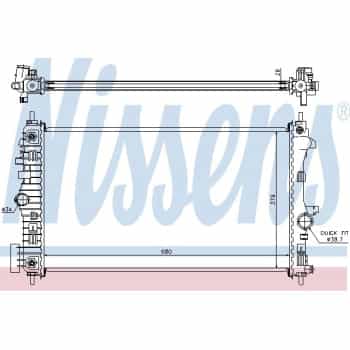Radiateur, refroidissement du moteur 630717 Nissens