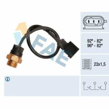 Interrupteur de température, ventilateur de radiateur