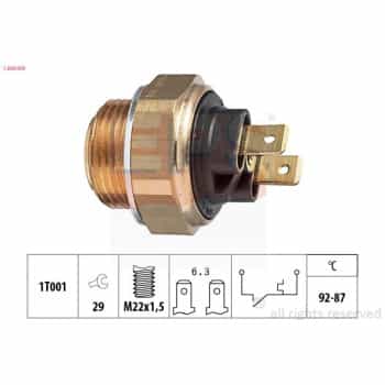 Interrupteur de température, ventilateur de radiateur Made in Italy - OE Equivalent 1.850.005 EPS Facet