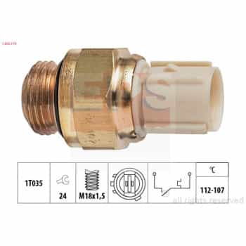 Interrupteur de température, ventilateur de radiateur Made in Italy - OE Equivalent 1.850.179 EPS Facet