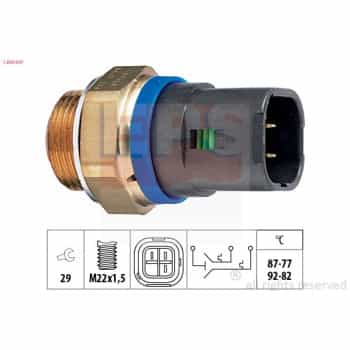 Interrupteur de température, ventilateur de radiateur Made in Italy - OE Equivalent 1.850.647 EPS Facet