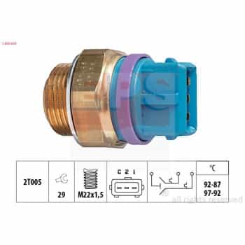 Interrupteur de température, ventilateur de radiateur Made in Italy - OE Equivalent 1.850.629 EPS Facet