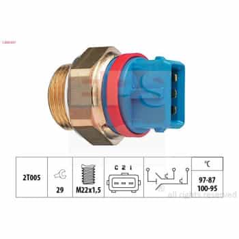 Interrupteur de température, ventilateur de radiateur Made in Italy - OE Equivalent 1.850.631 EPS Facet
