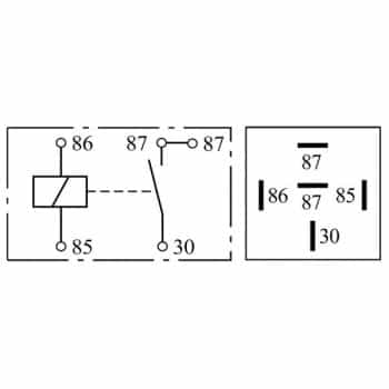 Relais, courant de travail