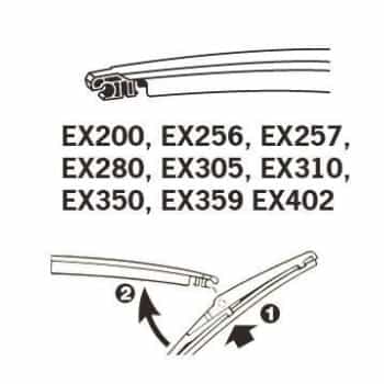 Lame d'essuie-glace EX257 Trico