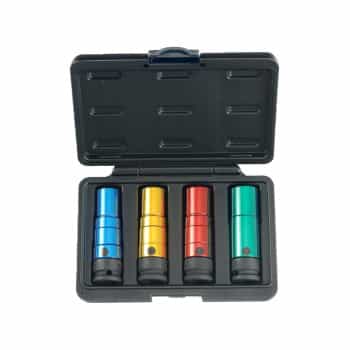 Jeu de capuchons d'écrou de roue à torsion 4 pièces