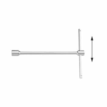 Clé à douille Allen Force à poignée en T réglable : 16 mm