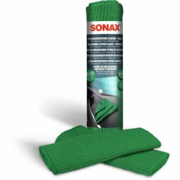 Sonax Chiffon Microfibre Fenêtres et Intérieur (2 Pièces)