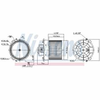 Ventilation intérieure 87654 Nissens