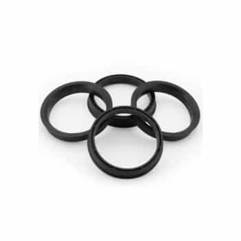 Bagues de centrage Sinatec 67.1->57.1mm Noir 4 pièces