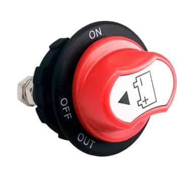 Interrupteur principal Simoni Racing - Rouge - 12-32 V/100 A