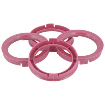 Anneaux de centrage TPI 74.1->64.1mm Rose 4 pièces