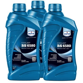 Pack dégressif Eurol Liquide de refroidissement BS 6580 -36°C 3 x 1L