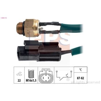 Interrupteur de température, ventilateur de radiateur Made in Italy - OE Equivalent 1.850.112 EPS Facet