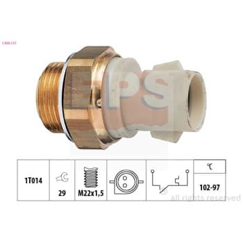 Interrupteur de température, ventilateur de radiateur Made in Italy - OE Equivalent 1.850.137 EPS Facet
