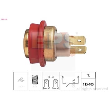 Interrupteur de température, ventilateur de radiateur Made in Italy - OE Equivalent 1.850.143 EPS Facet
