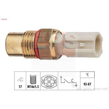 Interrupteur de température, ventilateur de radiateur Made in Italy - OE Equivalent 1.850.291 EPS Facet