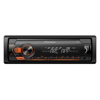 Récepteur Pioneer MVH-S120UBA 1-DIN avec éclairage ambre, USB et compatible avec l'application Android