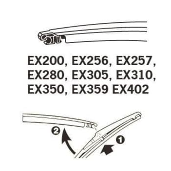 Lame d'essuie-glace EX257 Trico